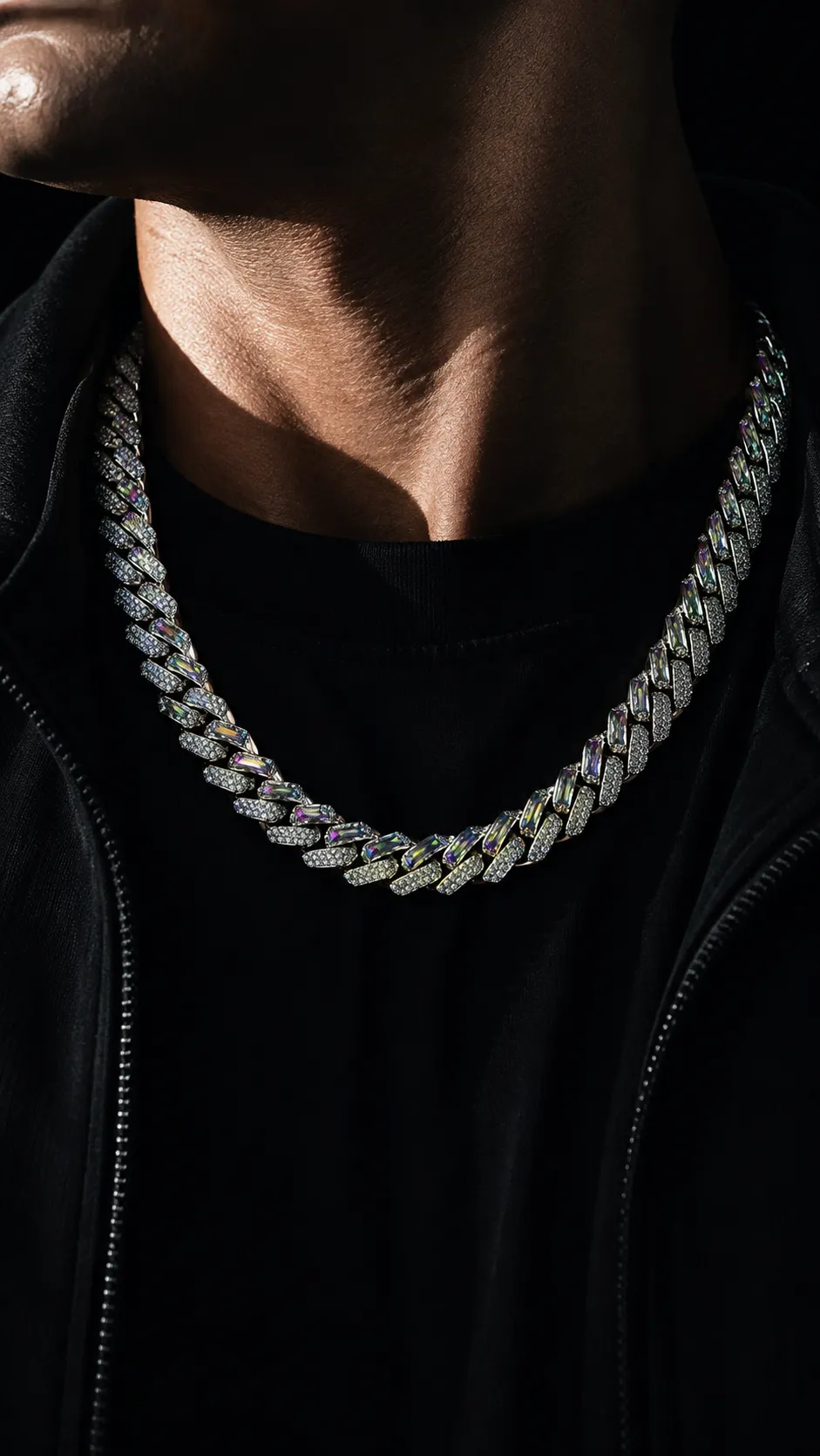 Collar Tornasolado Plata